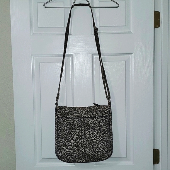 Vera Bradley Double Zip Mailbag Crossbody Retired Print Camo Cat - Picture 15 of 16